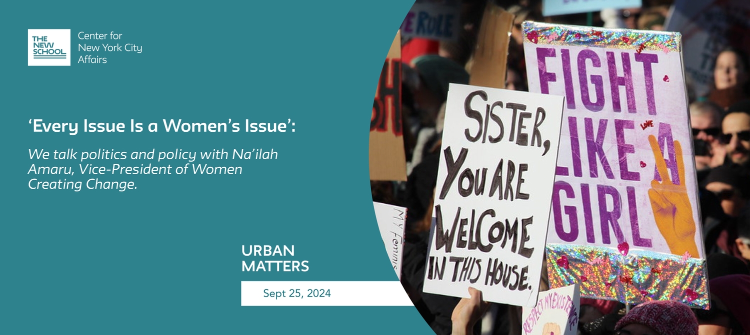 El Centro de Asuntos de la Ciudad de Nueva York en The New School; Cada asunto es un...